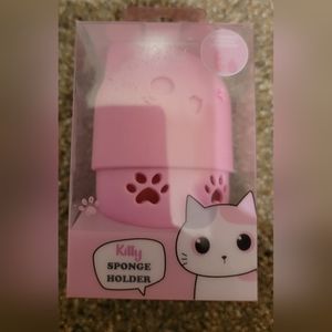 Pink Cat Beauty Blender Holder